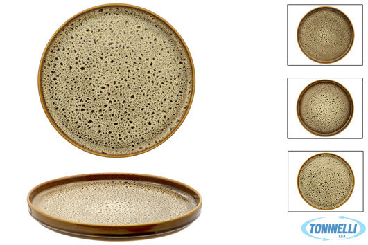 Pt Sango Ceramics Kaden Arica-Piatto Piano Impilabile Cm 26 22110N1Ar - 9726