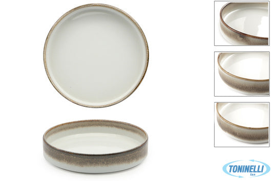 Pt Sango Ceramics Kaden Radiance Brown-Piatto Fondo Cm 20 50840N3Br - 14346