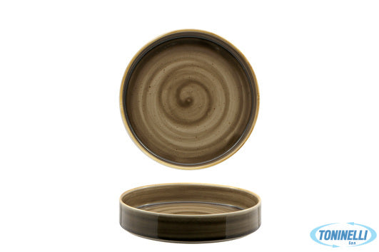 Pt Sango Ceramics Kaden Woodland Brown-Piatto Fondo Cm20 50840N3Wb - 10329