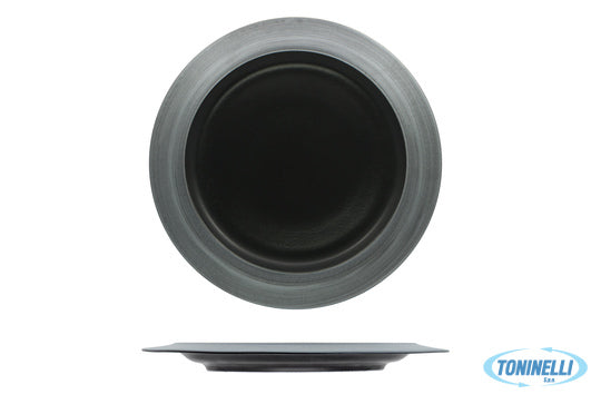 Ariane Fine Porcelain Kama Argento- Piatto Piano Cm 27- Allumina. Non Lavabile I