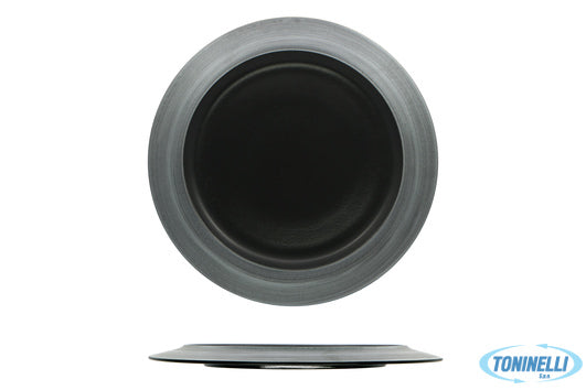 Ariane Fine Porcelain Kama Argento- Piatto Piano Cm 31- Allumina. Non Lavabile I