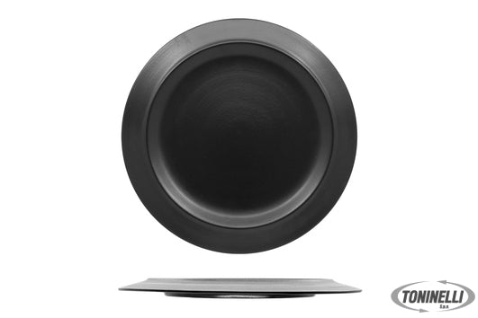 Ariane Fine Porcelain Kama Nero Matt - Piatto Piano Cm 31- Allumina - 22284