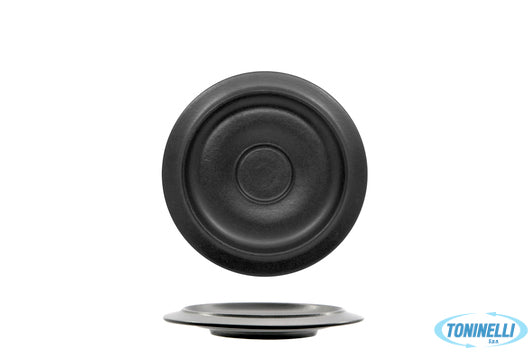 Ariane Fine Porcelain Kama Nero Matt- Piatto Per Tazza Caffe Cm 12- Allumina - 2