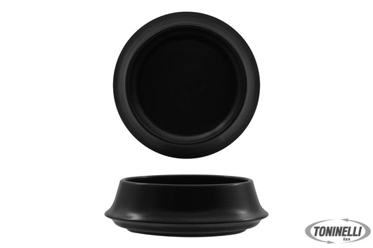 Ariane Fine Porcelain Kama Nero Matt-Coppetta Cm 16- Non Impil- Allumina - 22281
