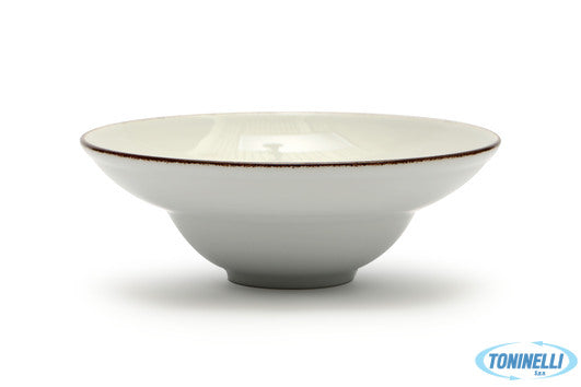 Zaklady Porcelany Stolowej Lubiana Kaszub Piatto Pasta Bowl Filo Marrone Cm 26 -