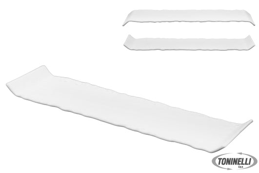 Import Tavola Kora - Piatto Rett.Double-Face Bianco Matt Cm 30X8 - 22420