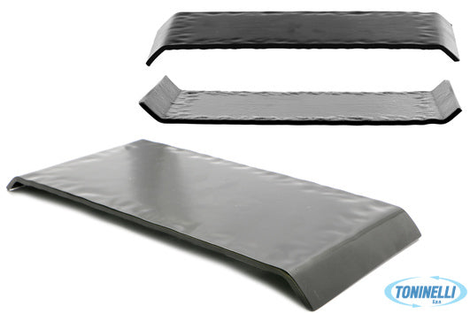 Import Tavola Kora-Piatto Rett.Nero Semiopaco Cm 30X14 - 22414
