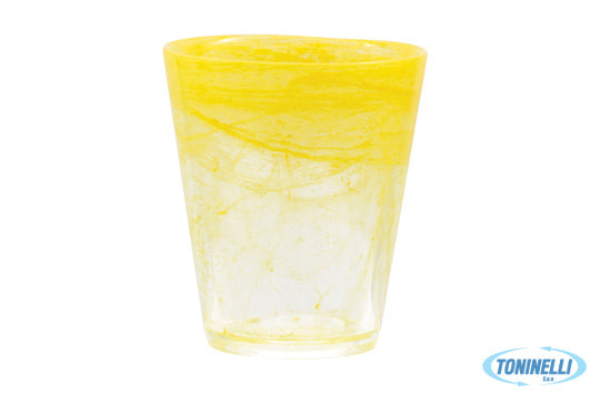 Import Tavola Kosmo Luce - Bicchiere Acqua Giallo Cl 28 - 14916