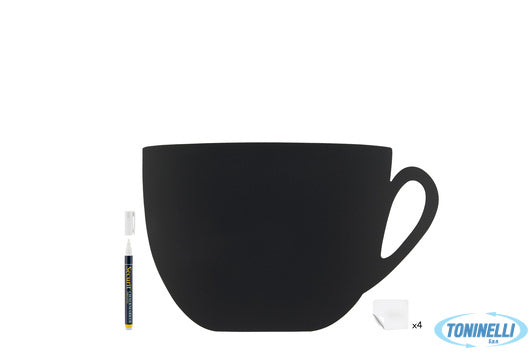 Securit  Lavagna Silhouette Tazza Cm 28,3X44,5 Con Pennarello Fb-Cup - 15247
