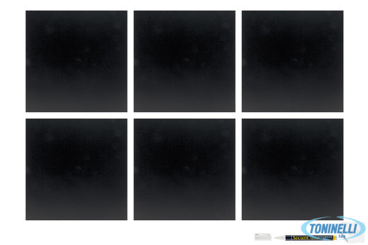 Securit  Lavagna Silhouette-Set 6 Lavagne Quadrate Cm 40X40. Adesivi Per Montagg