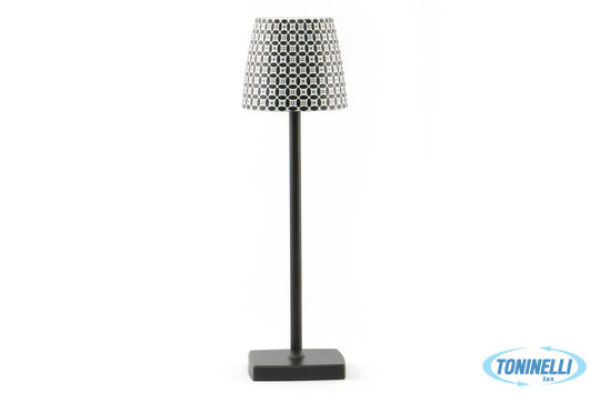 Import Arredo Casa Lumiere Mosaik-Lampada Tavolo Led Cm.11Xh.36 Nera - 14288