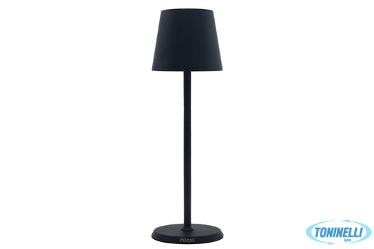 Import Arredo Casa Lumiere Round-Lampada Tavolo Led Cm.10Xh34 Nera - 23448