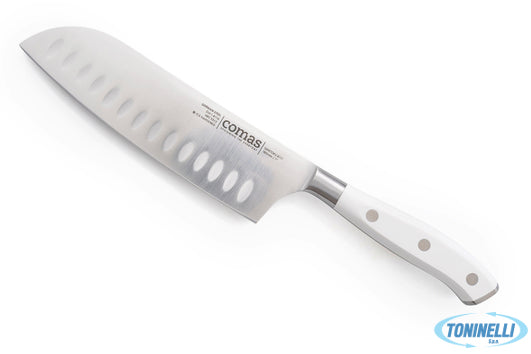 Comas Marble Coltello Santoku Inox Cm 30 Manico Bianco 2,5Mm - 24435