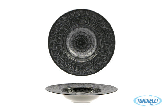 Farika Porselen San.Tic.Ltd.Sti. Matheria Black-Pasta Bowl In Porcellana Cm.27 -