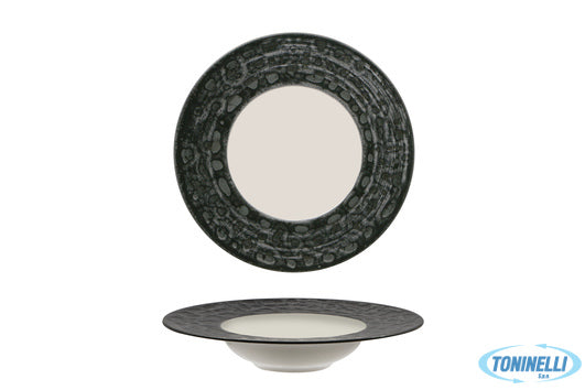 Farika Porselen San.Tic.Ltd.Sti. Matheria Black-Pasta Bowl In Porcellana Cm.27 I