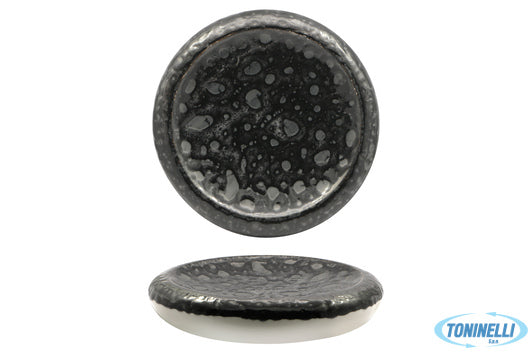 Farika Porselen San.Tic.Ltd.Sti. Matheria Black-Piatto Alto Tondo In Porcellana