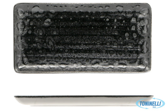 Farika Porselen San.Tic.Ltd.Sti. Matheria Black-Piatto Rettangolare In Porcellan