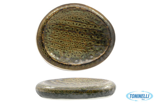 Farika Porselen San.Tic.Ltd.Sti. Matheria Green-Piatto Alto Ovale In Porcellana