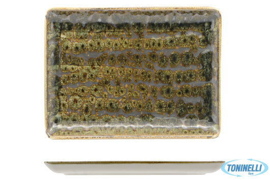 Farika Porselen San.Tic.Ltd.Sti. Matheria Green-Piatto Rettangolare In Porcellan