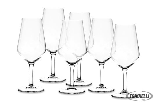 Bormioli Rocco Milano - Confezione 6 Calici Temperati Vino Bianco Cl 44  117115B