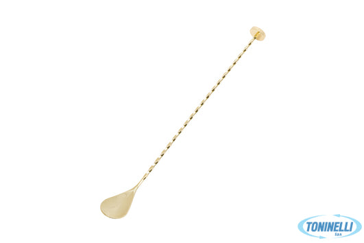 Training Consulting S.R.L.S. Mixing - Cucchiaio  Oro Bar Muddle Cm30 - C939 - Mi