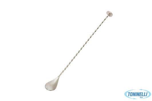 Training Consulting S.R.L.S. Mixing-Cucchiaio Miscelatore Silver Bar Muddle Cm30