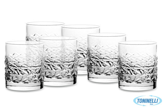 Bormioli Luigi Mixology Texture-Confezione 6 Bicchieri Dof Cl.38 - 5790
