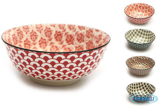 Import Tavola Mosaik-Insalatiera Cm.23 Decori Assortiti Rh43386-23 - 7373