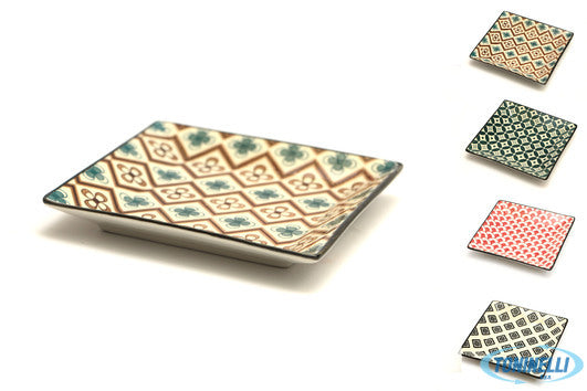 Import Tavola Mosaik-Piattino Quadro Cm.13,5 Decori Assortiti Rh9682E - 6736