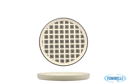 Import Tavola Mosaik-Piatto Nordic Cm.21 Black   Rh43880-21-J99F - 16060
