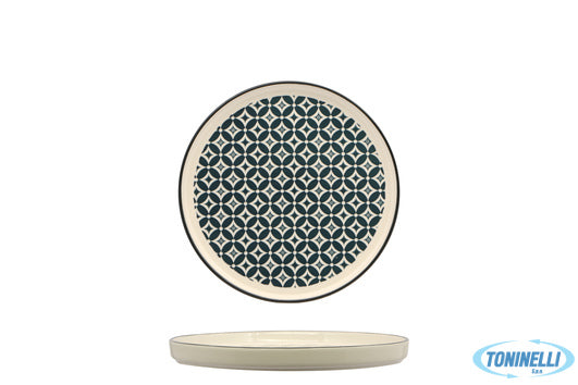 Import Tavola Mosaik-Piatto Nordic Cm.21 Blue   Rh43880-21-J61A - 16059