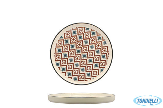 Import Tavola Mosaik-Piatto Nordic Cm.21 Brown   Rh43880-21-J56Ci - 16058