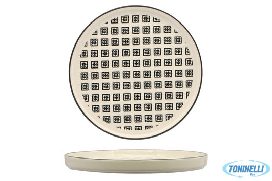 Import Tavola Mosaik-Piatto Nordic Cm.27 Black   Rh43880-27-J99F - 16064