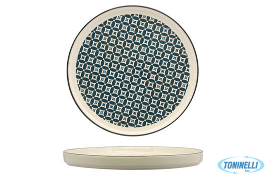 Import Tavola Mosaik-Piatto Nordic Cm.27 Blue   Rh43880-27-J61A - 16063