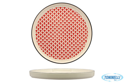 Import Tavola Mosaik-Piatto Nordic Cm.27 Red    Rh43880-27-J63B - 16065