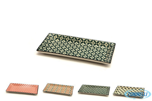 Import Tavola Mosaik-Piatto Rettangolare Cm.23,7X12 Decori Assortiti Rh4414S - 6