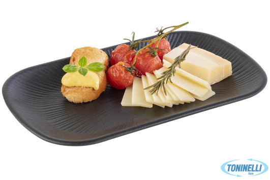 Aps  Assheuer Pott Gmbh E Co Kg Nero-Vassoio Rettangolare Melam Gn 1 4 Cm 26,5X1