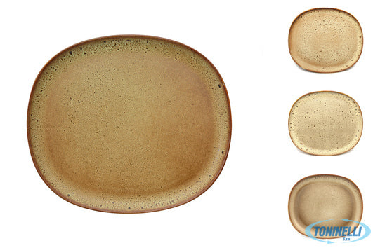 Pt Sango Ceramics Ora Arica - Piatto Piano Cm 28,5X25  88110Sqar - 9526