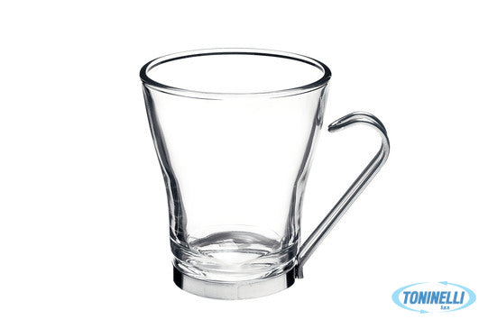 Bormioli Rocco Oslo Cappuccio-Scatola 6 Bicchiere Cl 22 Manico Inox 1 21880 - 84