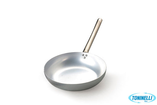 Agnelli Padella 3 Mm Svasata Alluminio 3 Mm Alta A Saltare Con Manico Tubolare I