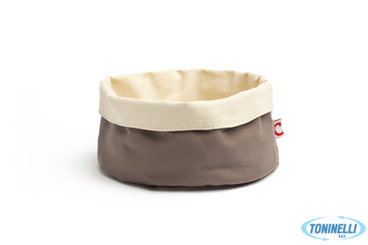 Comas Paneras Y Enfriador - Porta Pane Tondo Cm 20 H.12 Cotone Grigio 7452 - 161