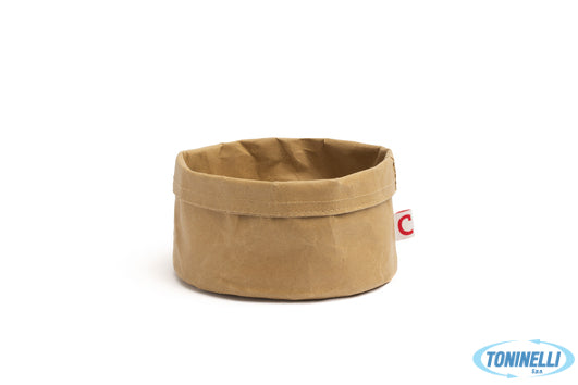 Comas Paneras Y Enfriador-Porta Pane In Tessuto  Kraft Tondo Cm 17 H.12 7455 - L
