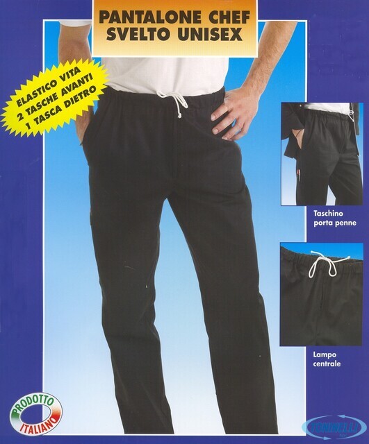 Toma Pantalone Chef Otego Nero L  1588 - 812400