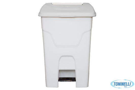 Stilcasa             Pattumiera Plastica Con Pedale Lt 80 Bianco Cm 50,5X40 H 73
