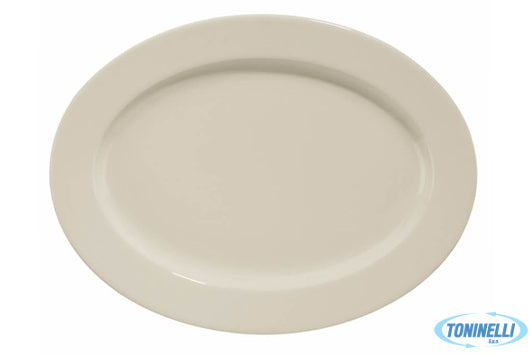 Kutahya Seramik Pera Avorio-Piatto Ovale Cm 25X17  Bnper24Ky00 - 8268