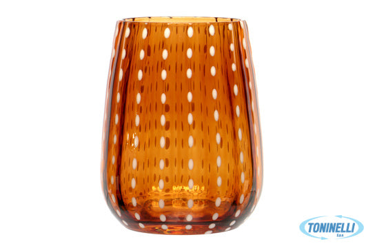 Import Tavola Perlage-Bicchiere Acqua In Vetro Ambra Cl.36 - 9994