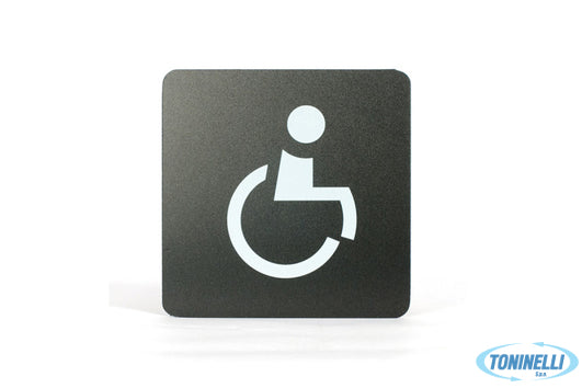 Stilcasa             Pittogrammi Pvc Nero - Disabile Cm 16X16 Pr6-D - 15840