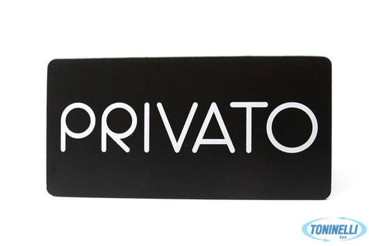 Stilcasa             Pittogrammi Pvc Nero - Privato Cm 32,5X16 Pr26-Pr - 15838