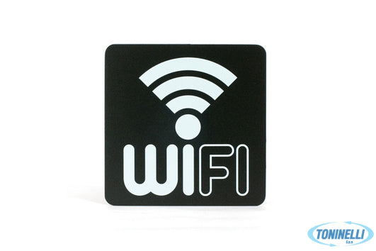 Stilcasa             Pittogrammi Pvc Nero - Wi-Fi Cm 16X16 Pr23-Wf - 15835