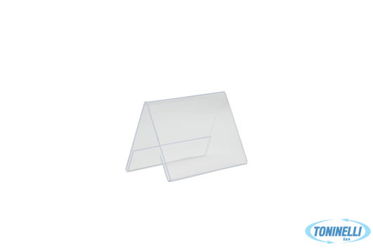 Securit  Portaposter Da Tavolo In Acrilico Formato Cavalletto A7, Cm 10,6X7,8X6,